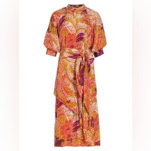 Farm Rio Jungle Panther Midi Dress